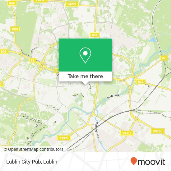 Mapa Lublin City Pub