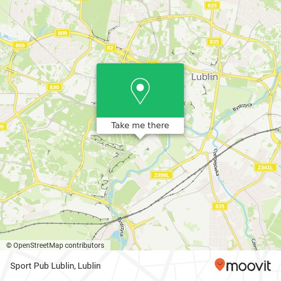 Mapa Sport Pub Lublin