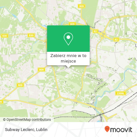 Mapa Subway Leclerc