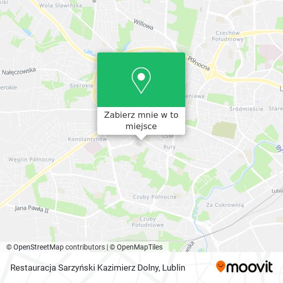 Mapa Restauracja Sarzyński Kazimierz Dolny