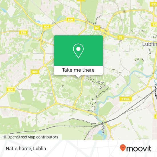 Mapa Nati's home
