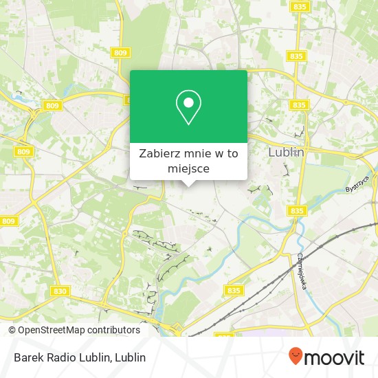 Mapa Barek Radio Lublin
