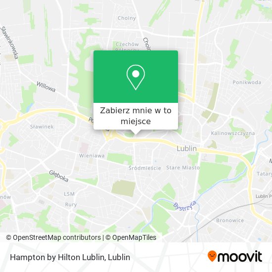 Mapa Hampton by Hilton Lublin