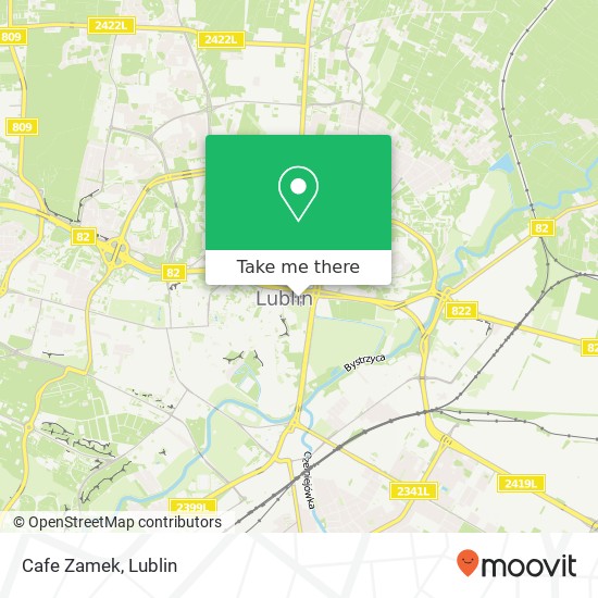 Mapa Cafe Zamek