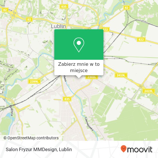 Mapa Salon Fryzur MMDesign