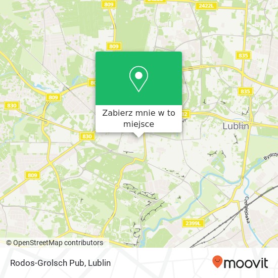 Mapa Rodos-Grolsch Pub