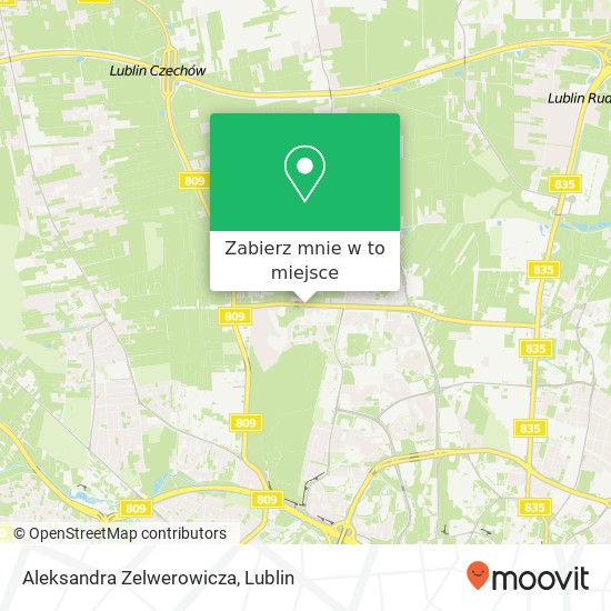 Mapa Aleksandra Zelwerowicza