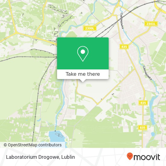 Mapa Laboratorium Drogowe