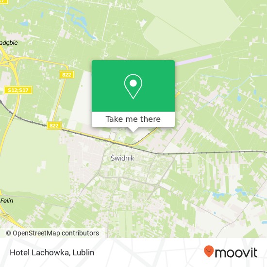 Mapa Hotel Lachowka