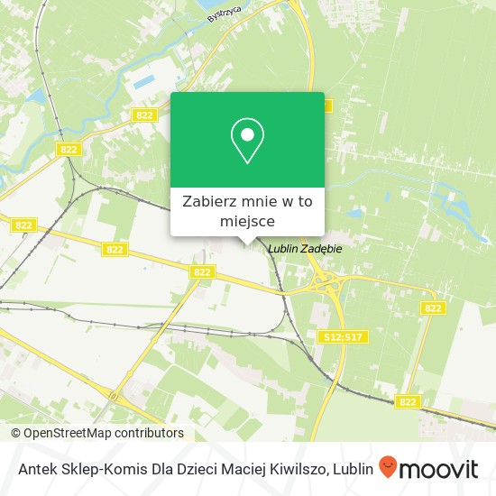 Mapa Antek Sklep-Komis Dla Dzieci Maciej Kiwilszo
