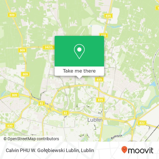 Mapa Calvin PHU W. Gołębiewski Lublin