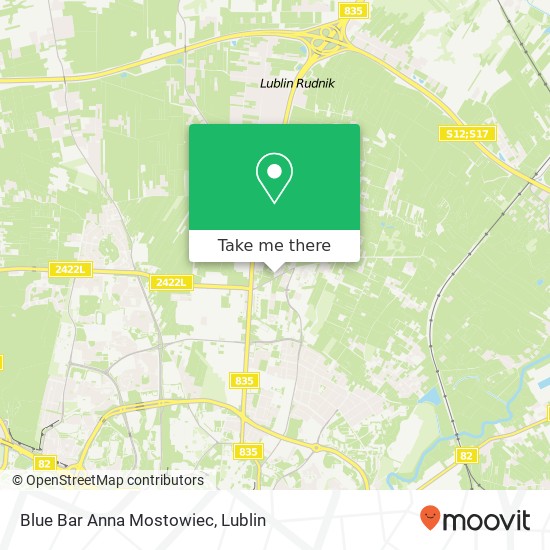 Mapa Blue Bar Anna Mostowiec