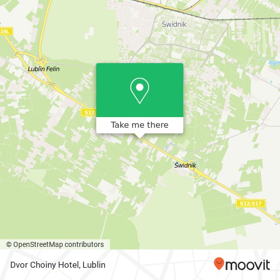 Mapa Dvor Choiny Hotel