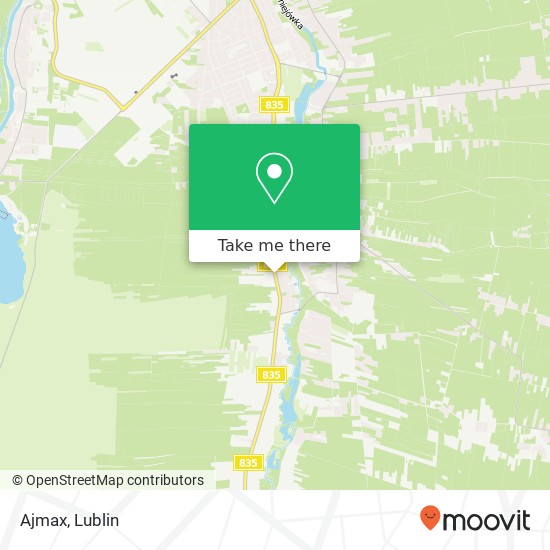 Mapa Ajmax, ulica Abramowicka 150 20-391 Lublin