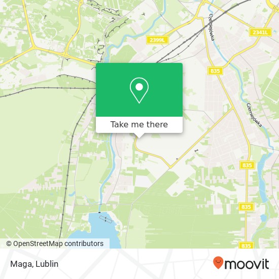 Mapa Maga, ulica Energetykow 26 20-468 Lublin