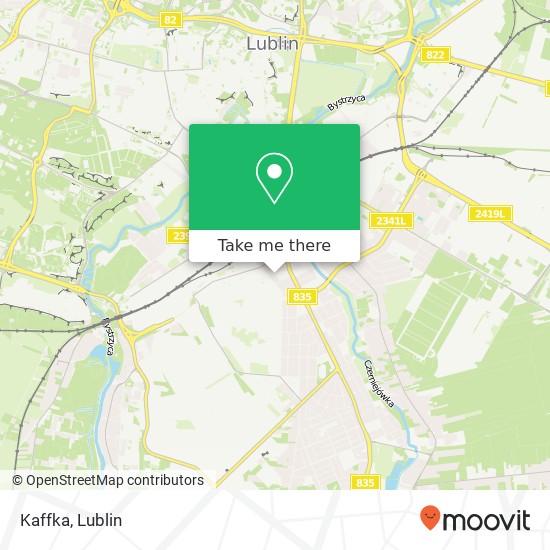 Mapa Kaffka, ulica Nowy Rynek 5 20-423 Lublin