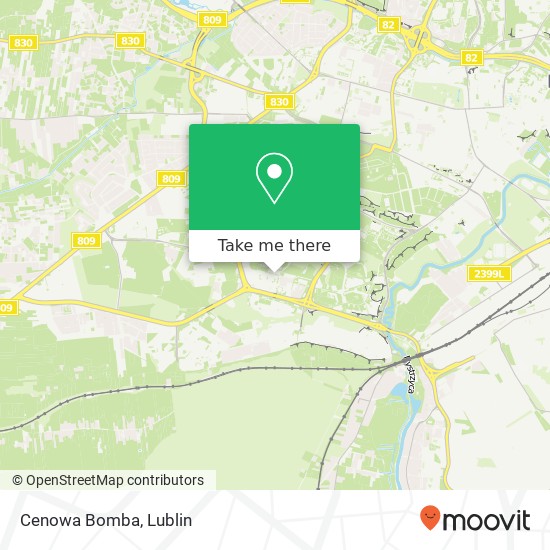 Mapa Cenowa Bomba, ulica Jutrzenki 12 20-538 Lublin