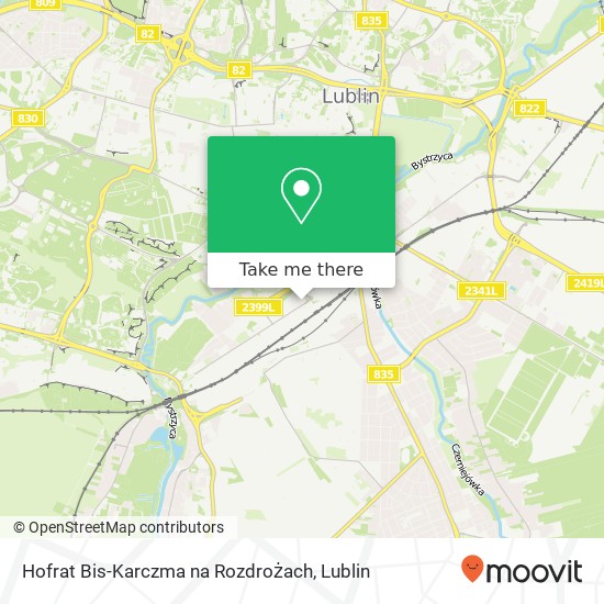 Mapa Hofrat Bis-Karczma na Rozdrożach, ulica Krochmalna 3 20-401 Lublin