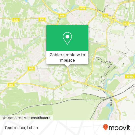 Mapa Gastro Lux, ulica Armii Krajowej 11 20-539 Lublin