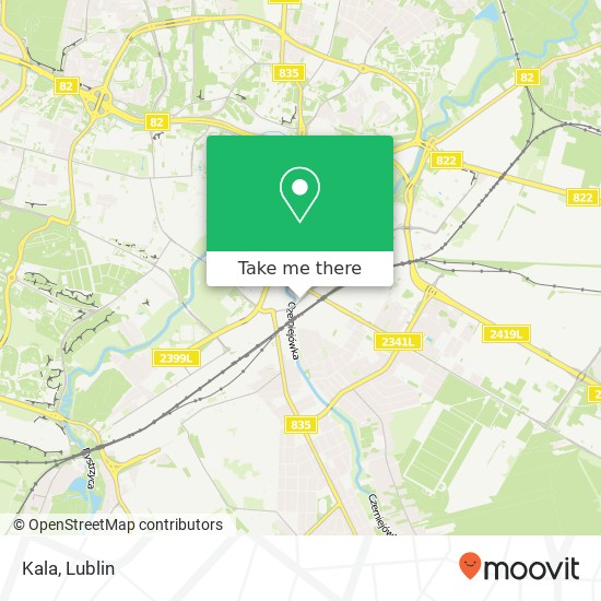 Mapa Kala, ulica Wolska 11 20-374 Lublin