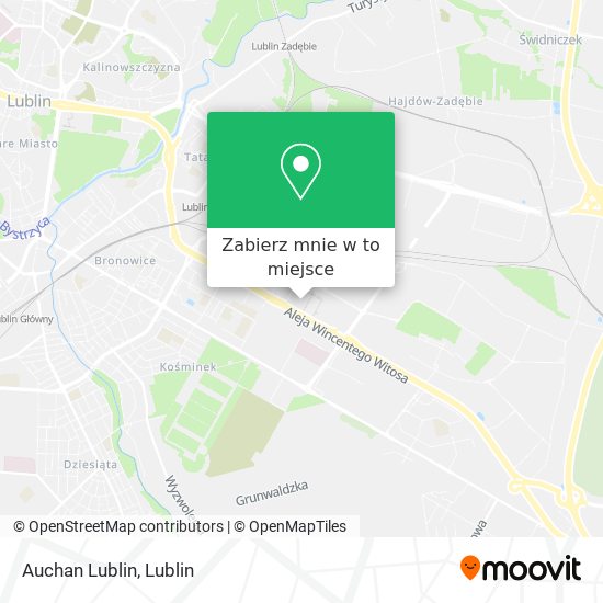 Mapa Auchan Lublin