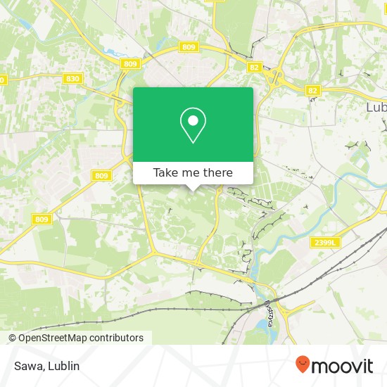 Mapa Sawa, ulica Jana Sawy 3 20-632 Lublin