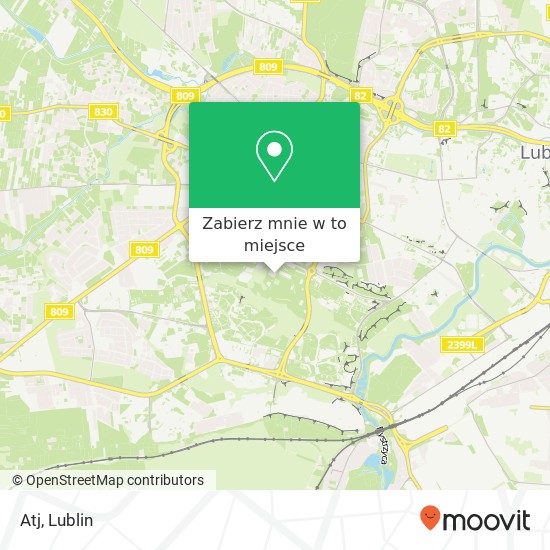 Mapa Atj, ulica Jana Sawy 20-632 Lublin