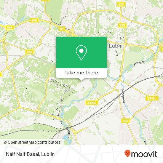 Mapa Naif Naif Basal, ulica Nadbystrzycka 30 20-618 Lublin