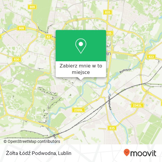 Mapa Żółta Łódź Podwodna