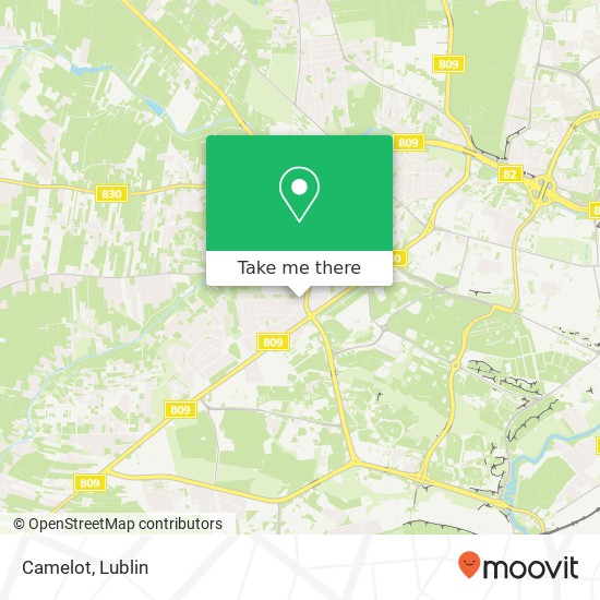 Mapa Camelot, ulica Powstania Styczniowego 29 20-706 Lublin