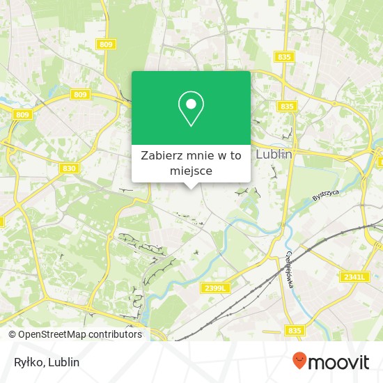 Mapa Ryłko, ulica Obroncow Pokoju 20-030 Lublin