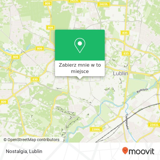 Mapa Nostalgia, Aleje Raclawickie 12 20-037 Lublin