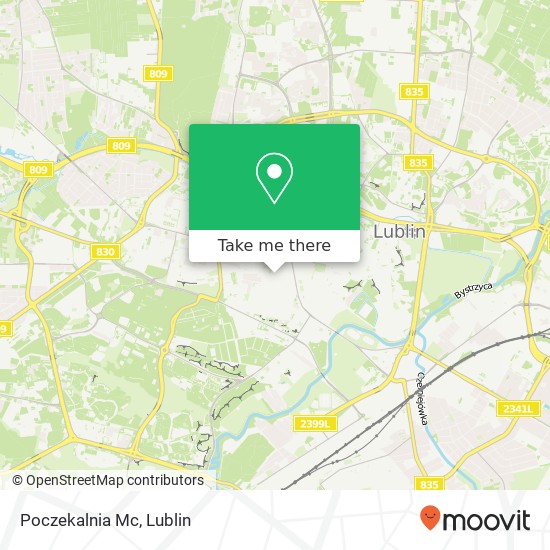 Mapa Poczekalnia Mc, ulica Marii Sklodowskiej-Curie 5 20-029 Lublin