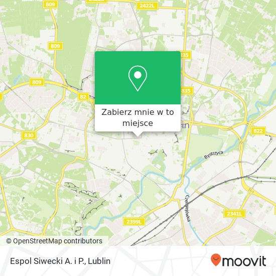 Mapa Espol Siwecki A. i P., ulica Krakowskie Przedmiescie 20-002 Lublin