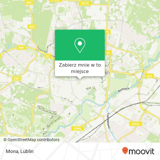 Mapa Mona, ulica Krakowskie Przedmiescie 20-002 Lublin