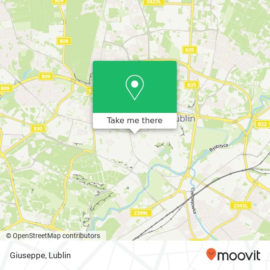 Mapa Giuseppe, ulica Hipoteczna 3 20-027 Lublin