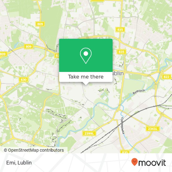 Mapa Emi, ulica Fryderyka Chopina 11 20-026 Lublin
