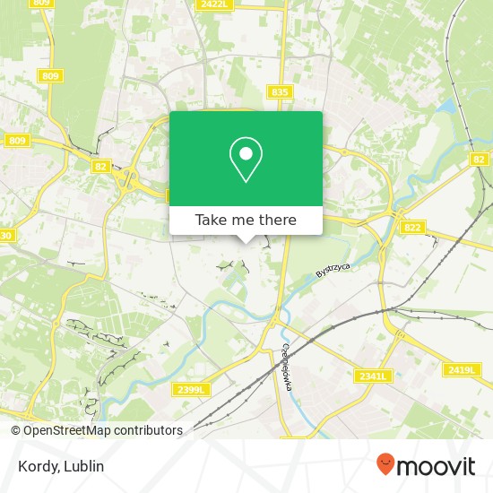 Mapa Kordy, ulica Krolewska 4 20-109 Lublin
