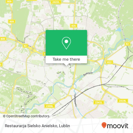 Mapa Restauracja Sielsko Anielsko, ulica Rynek 17 20-111 Lublin