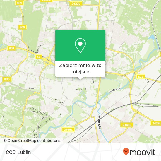 Mapa CCC, ulica Krakowskie Przedmiescie 23 20-002 Lublin
