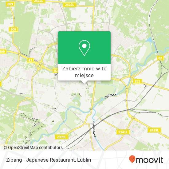 Mapa Zipang - Japanese Restaurant, ulica Grodzka 1 20-112 Lublin