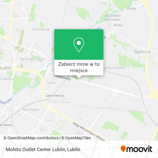 Mapa Mohito Outlet Center Lublin