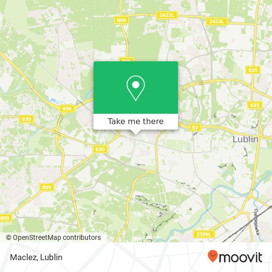 Mapa Maclez, ulica Legionowa 5 20-053 Lublin