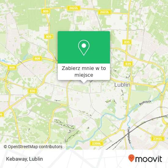 Mapa Kebaway, ulica Stanislawa Leszczynskiego 26 20-068 Lublin