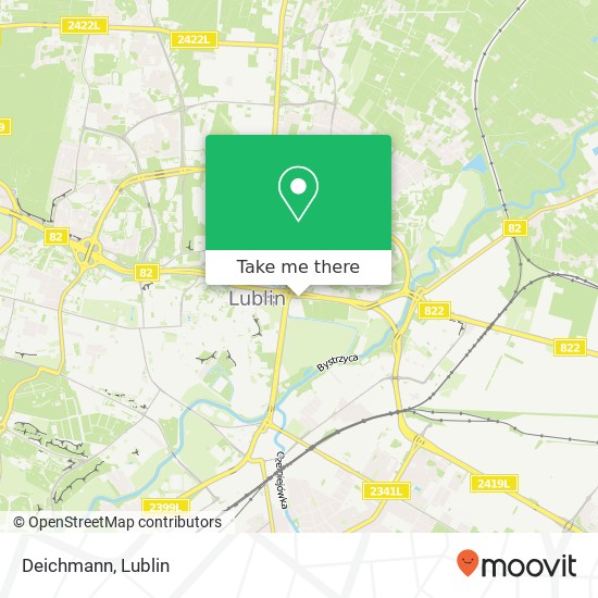 Mapa Deichmann, ulica Dzialkowa 20-121 Lublin