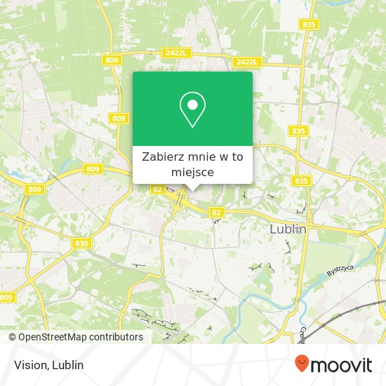 Mapa Vision, ulica Karola Lipinskiego 9 20-849 Lublin
