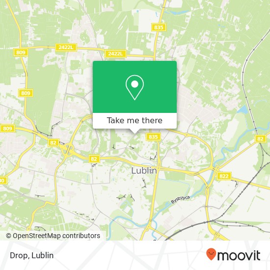 Mapa Drop, ulica Kazimierza Jaczewskiego 7 20-090 Lublin