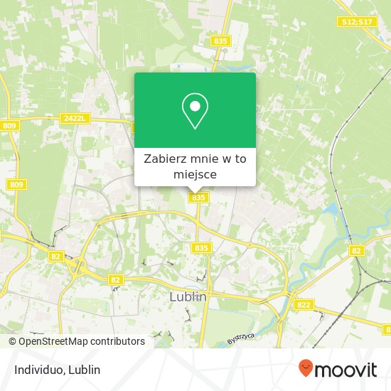 Mapa Individuo, aleja Spoldzielczosci Pracy 20-147 Lublin