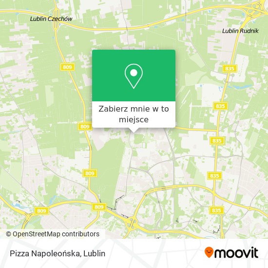 Mapa Pizza Napoleońska