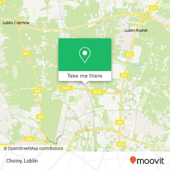 Mapa Choiny